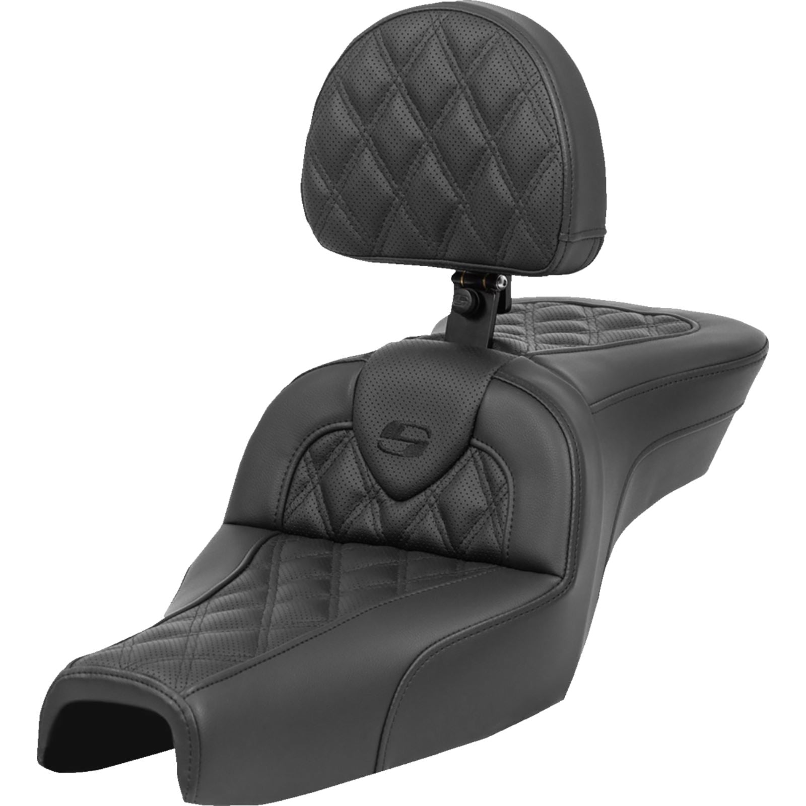 Saddlemen Roadsofa™ Seat - with Backrest - Lattice Stitch - XL '04-'22 [MPN: 807-03-182BR]_1443589