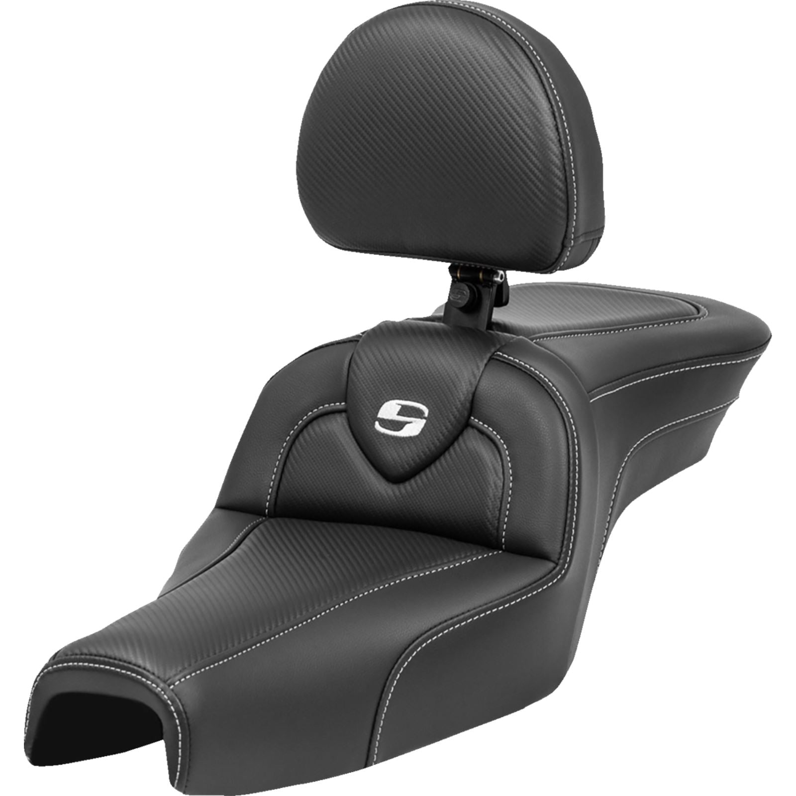 Saddlemen Roadsofa™ Seat - with Backrest - Carbon Fiber - XL '04-'22 807-03-185BR_1443587