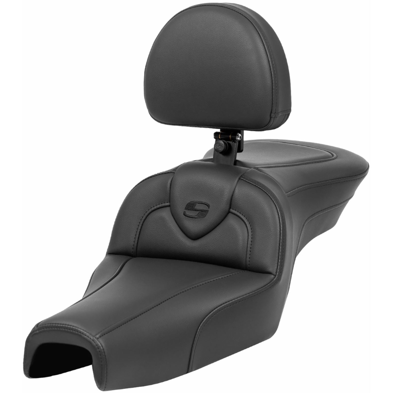 Saddlemen Roadsofa™ Seat - with Backrest - Black - XL '04-'22 807-03-187BR_1443585