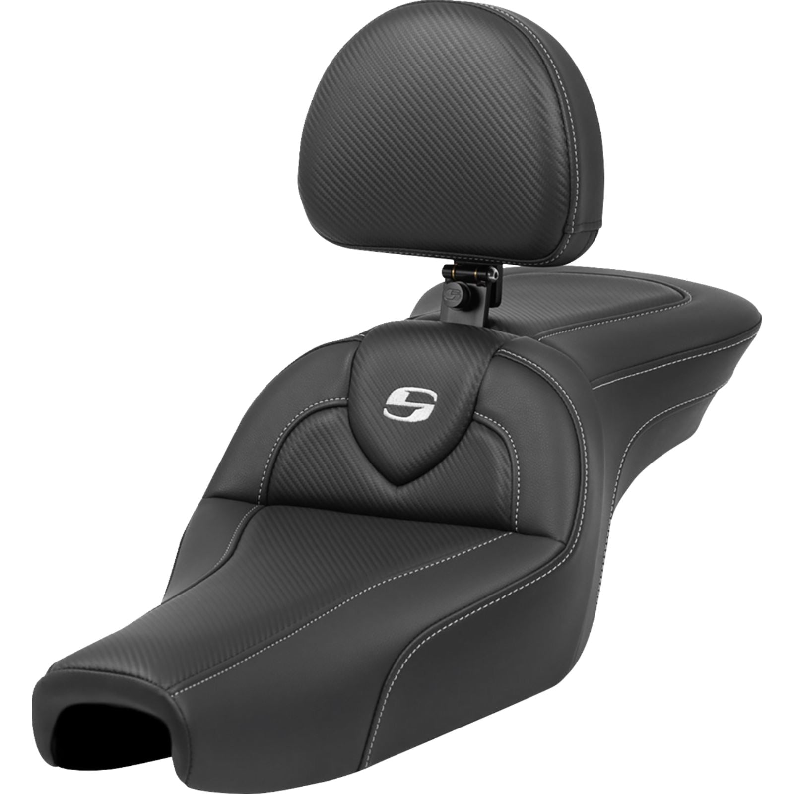Saddlemen Roadsofa™ Seat - with Backrest - Carbon Fiber - XL '04-'22 807-11-185BR_1443581