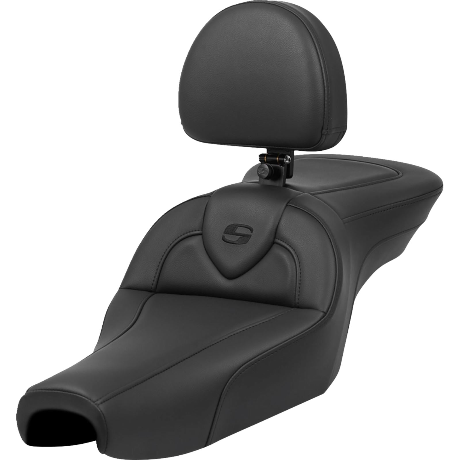 Saddlemen Roadsofa™ Seat - with Backrest - Black - XL '04-'22 807-11-187BR_1443579