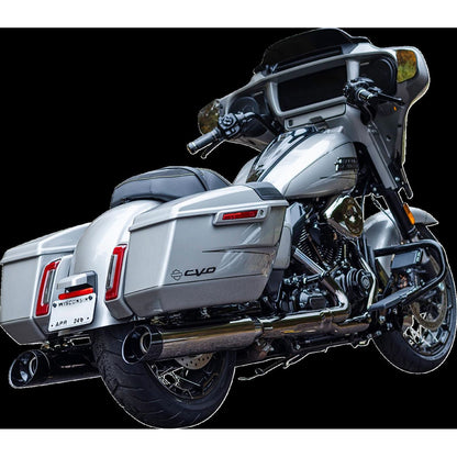 S&S Cycle Muffler S/O MK45 Lava Chr Blk E/C 50 State M8 Tour 17-24 for Harley 550-1113_1452747