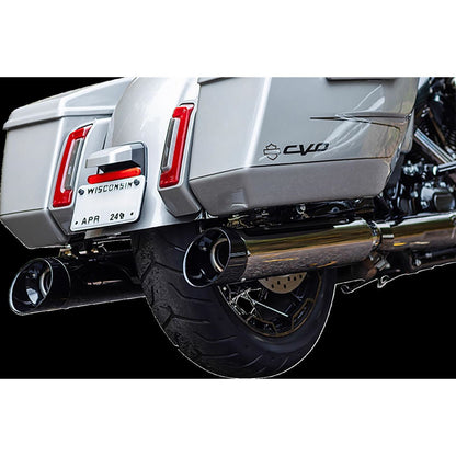 S&S Cycle Muffler S/O MK45 Lava Chr Blk E/C 50 State M8 Tour 17-24 for Harley 550-1113_1452749