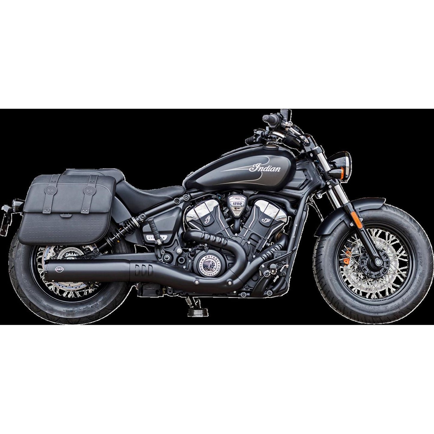S&S Cycle Muffler S/O Grand National Blk 50 State for Indian Scout 2025 550-1121_1452751