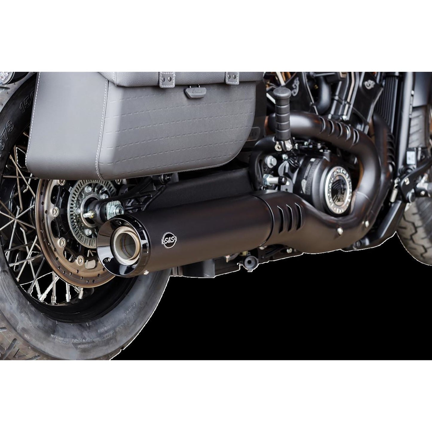 S&S Cycle Muffler S/O Grand National Blk 50 State for Indian Scout 2025 550-1121_1452752