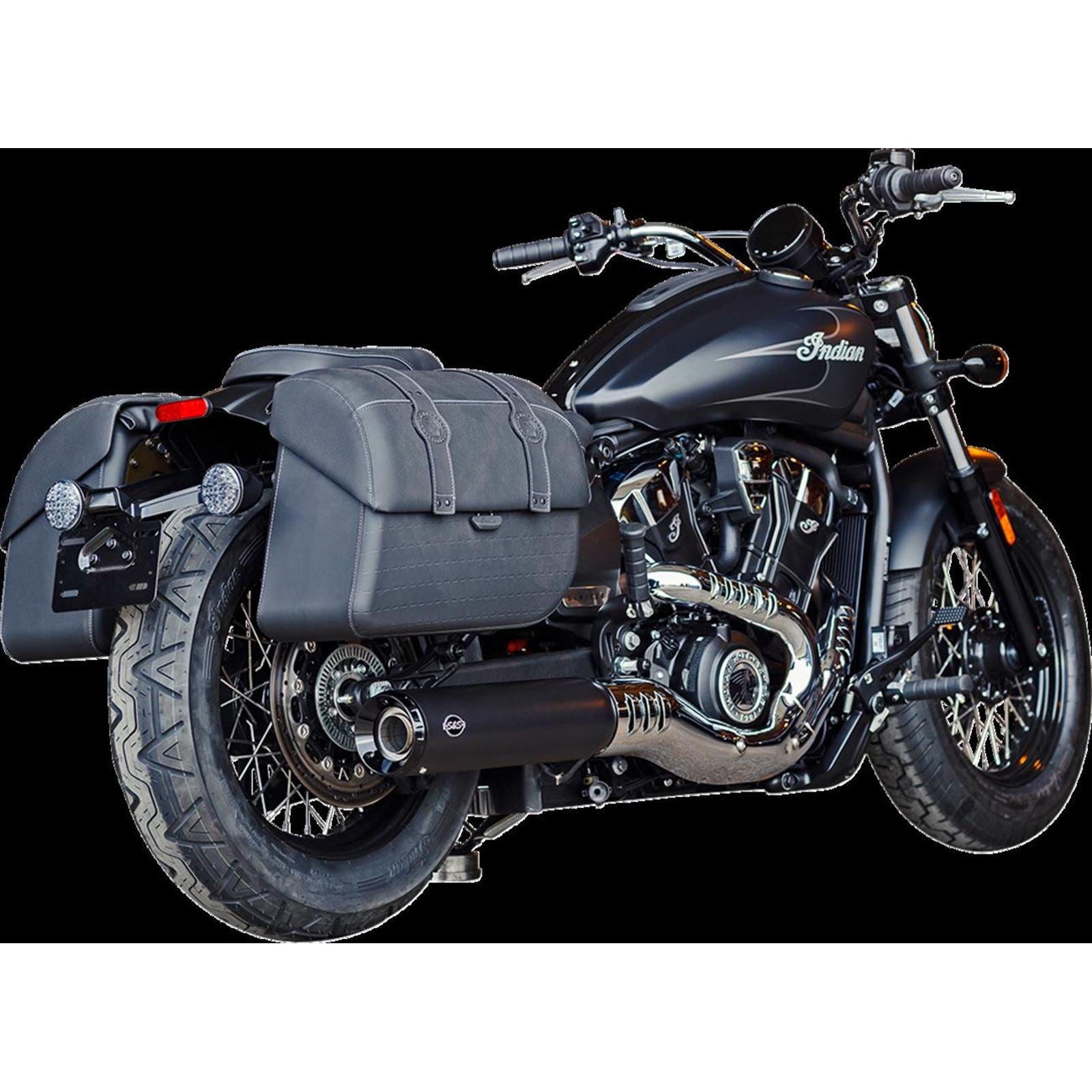 S&S Cycle Muffler S/O Grand National Blk 50 State for Indian Scout 2025 550-1121_1452754