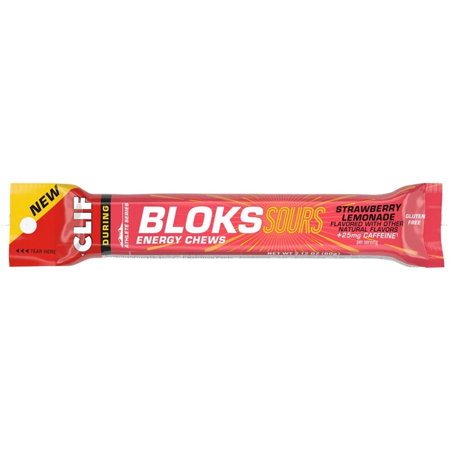 Clif Bar Bloks Sours  Chews  Strawberry Lemonade  18pcs [MPN: 7222524161000]_1443648