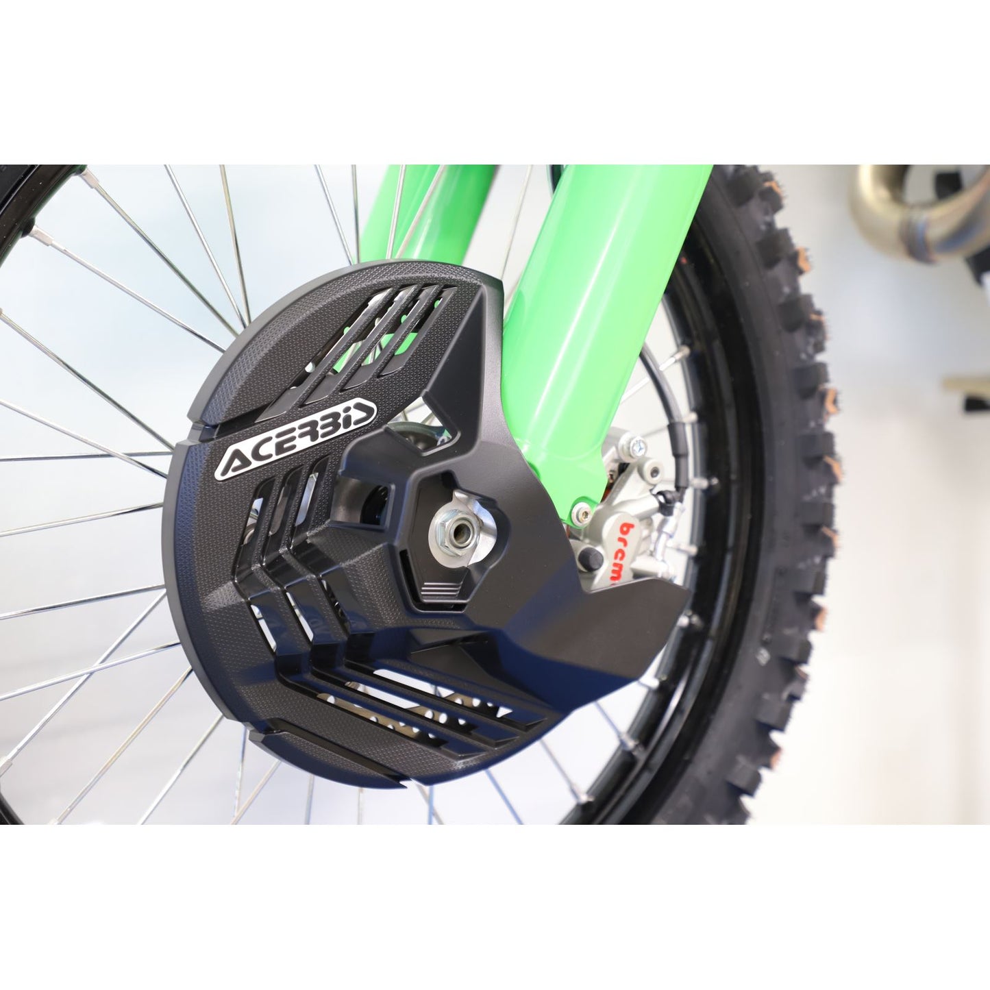 Acerbis Linear Front Disc Cover for Honda/Kawasaki/Sherco/Yamaha - Black 2985050001_1444173