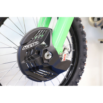 Acerbis Linear Front Disc Cover for Honda/Kawasaki/Sherco/Yamaha - Black 2985050001_1444173