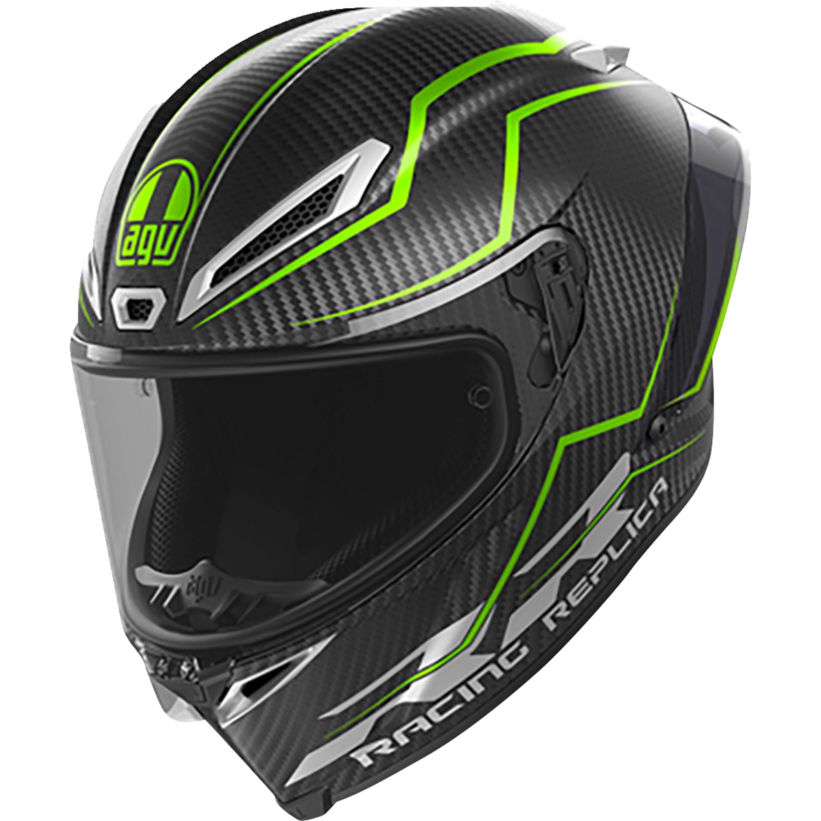 Pista GP RR Helmet - Performante - Carbon/Lime - Small_1444287