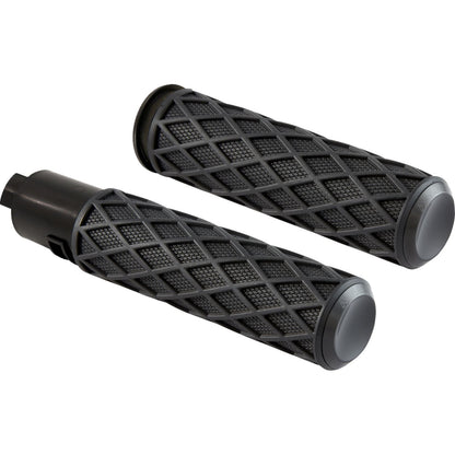 Arlen Ness Grips - Diamond - TBW - Black 500-058_1444514