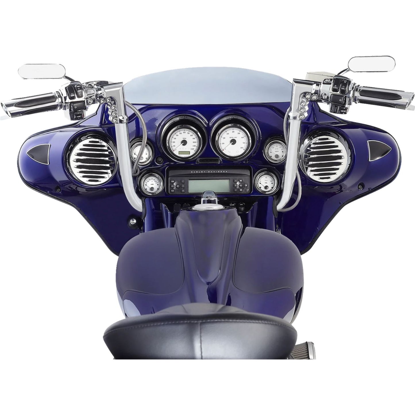 Arlen Ness Grips - Comfort - Deep Cut - TBW - Chrome 500-070_1444499