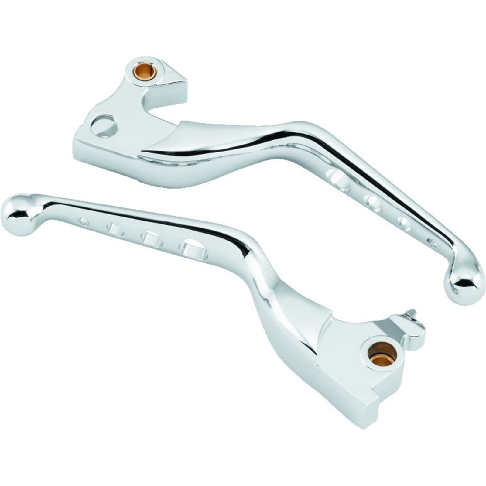 Biker's Choice 14-Up XL Chrome O Series Holed Lever Set 490874_1710722