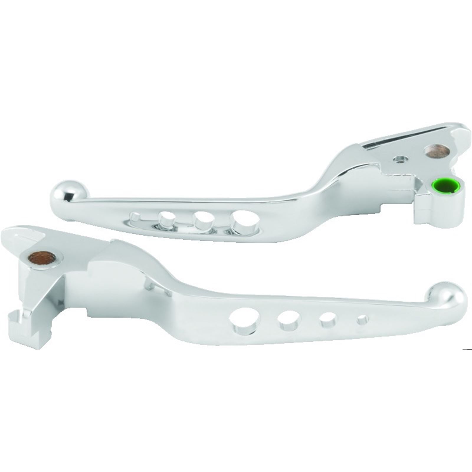 Biker's Choice 15-17 FLST FXST Chrome O Series Holed Lever Set 482144_1710774