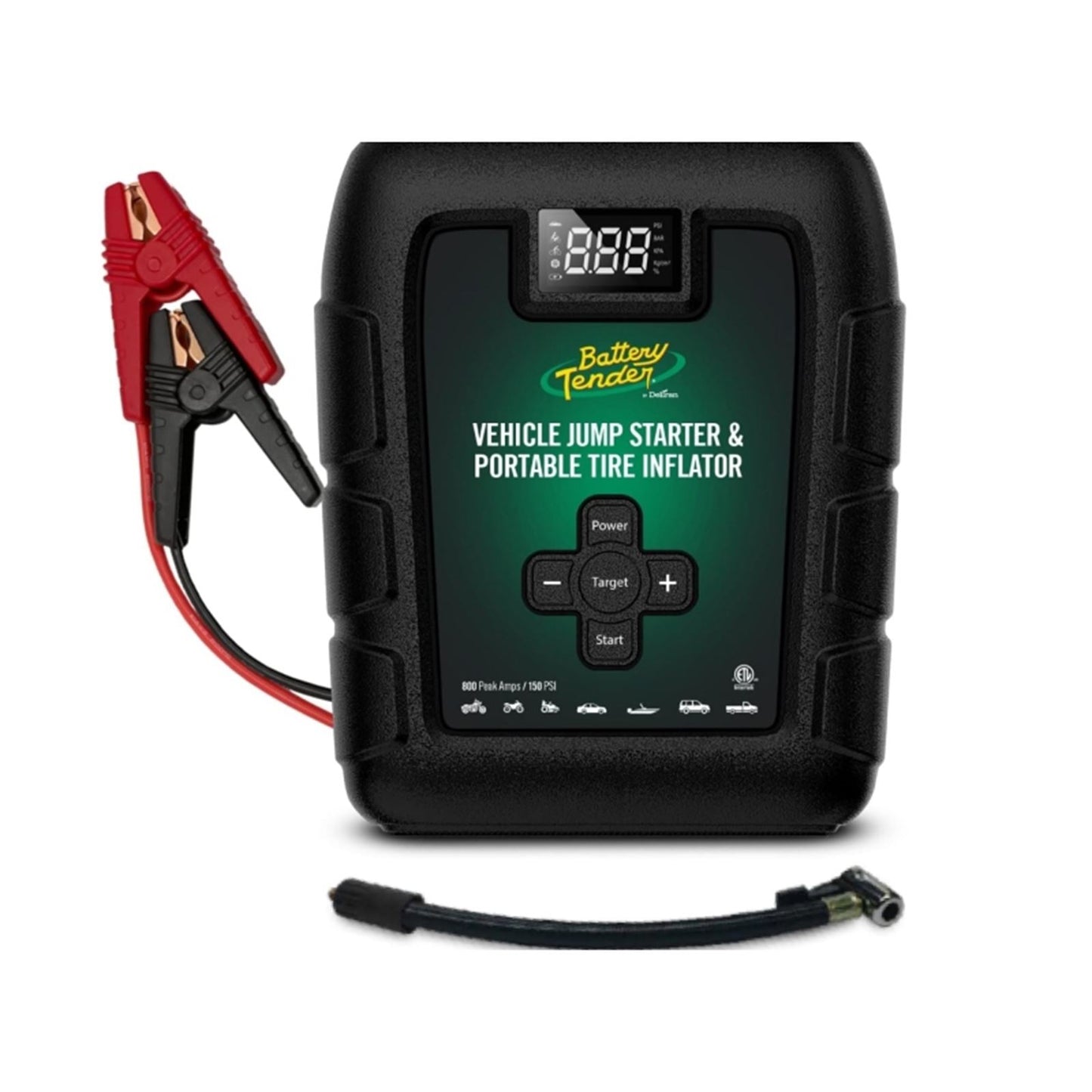Battery Tender 800AMP Jump Starter 7200mAh Power Pack and 140 PSI Tire Inflator [MPN: 030-3010-WH]_1522372