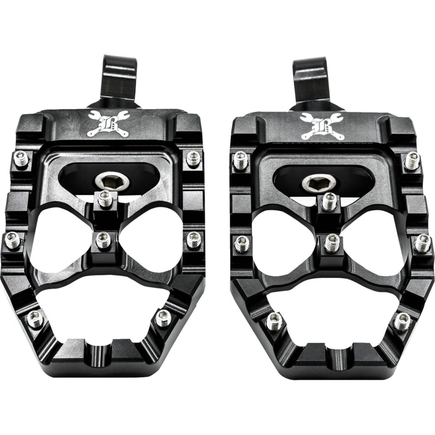 Burly Brand MX Evolution Pegs - Black - Sportster/Dyna B13-1015B_1476099