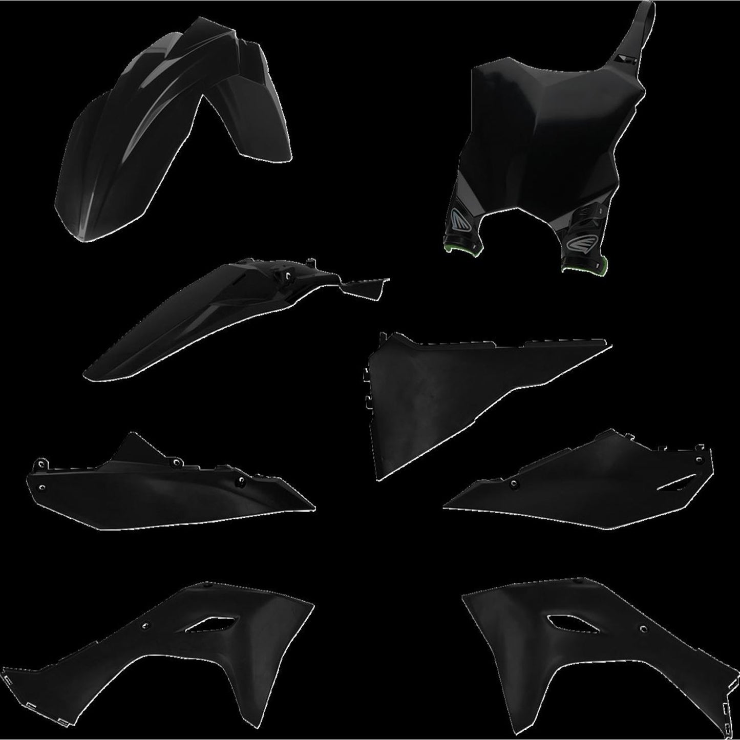 Cycra 5 Piece Replica Body Kit - Black for Kawasaki [MPN: 1CYC-9436-12]_1474014