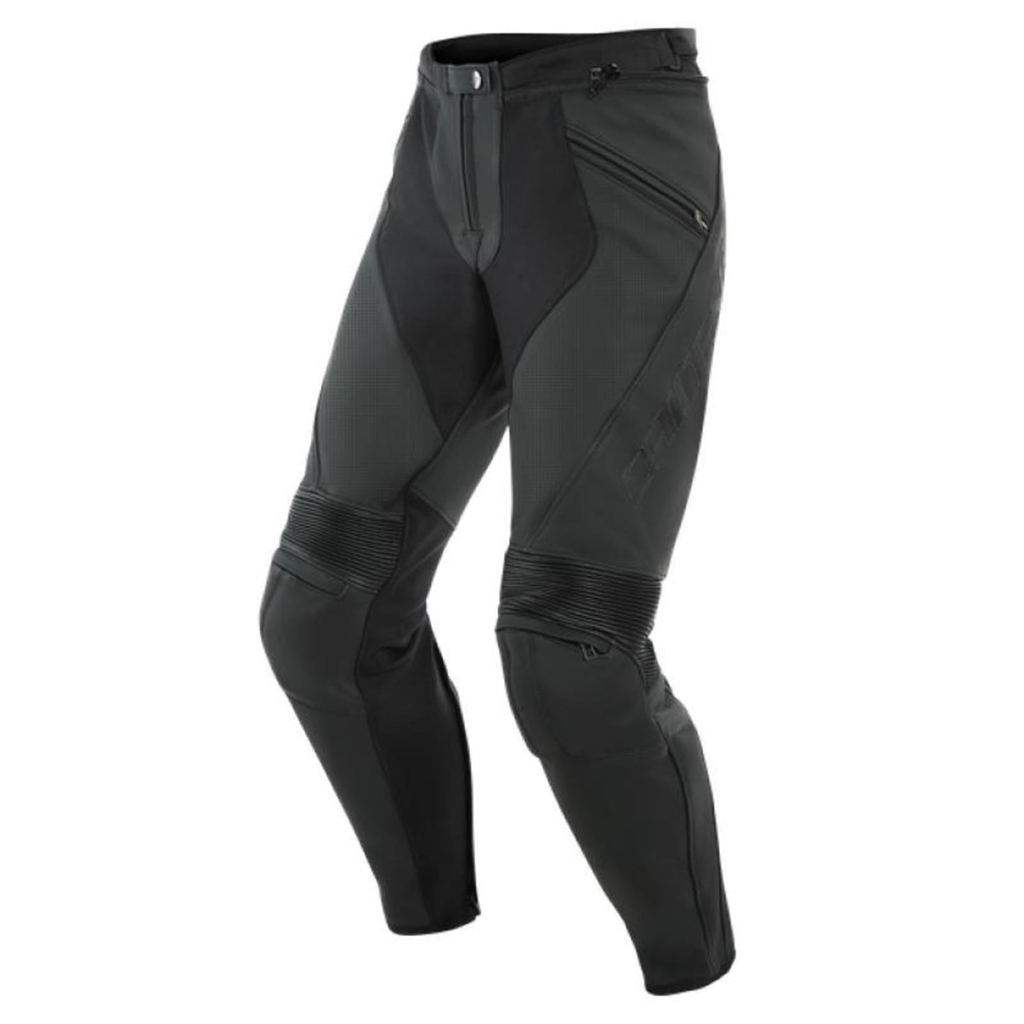 Dainese Men's Pony 3 Leather Pants Perforated - Matte Black_1522413