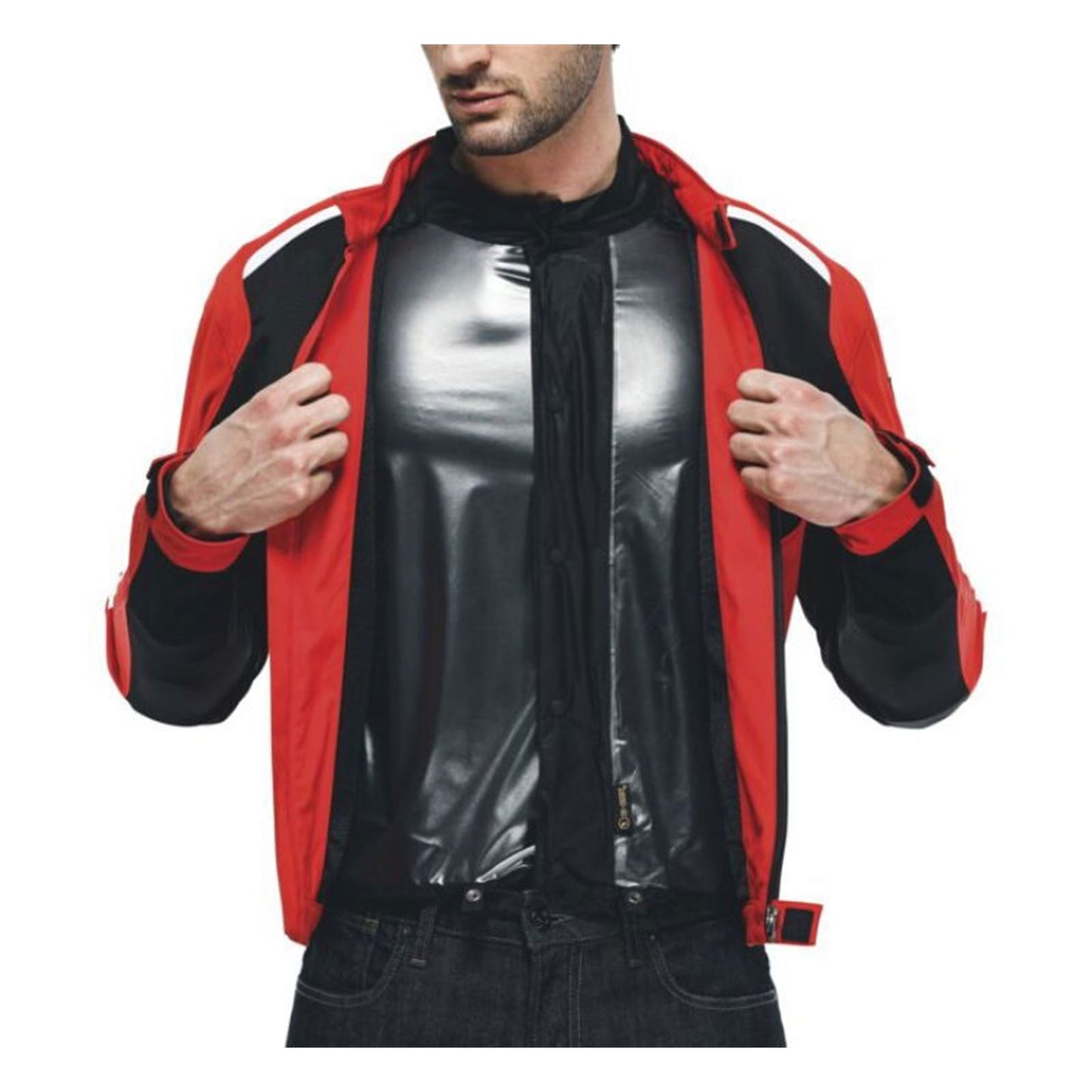 Dainese Men's Hydraflux 2 Air D-Dry Jacket - Black/Lave Red_1522402