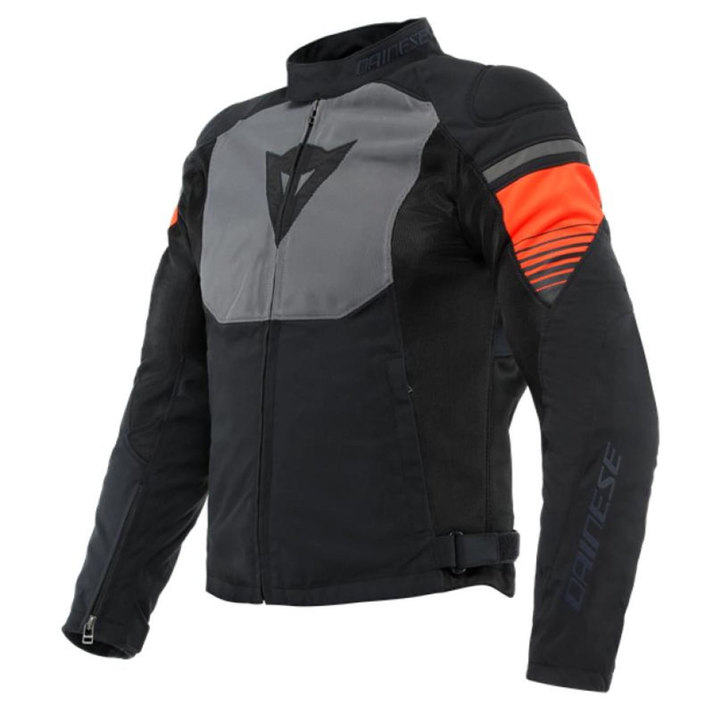Dainese Men's Air Fast Tex Jacket - Black/Gray/Fluorescent-Red_1522573