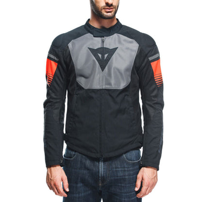 Dainese Men's Air Fast Tex Jacket - Black/Gray/Fluorescent-Red_1522574