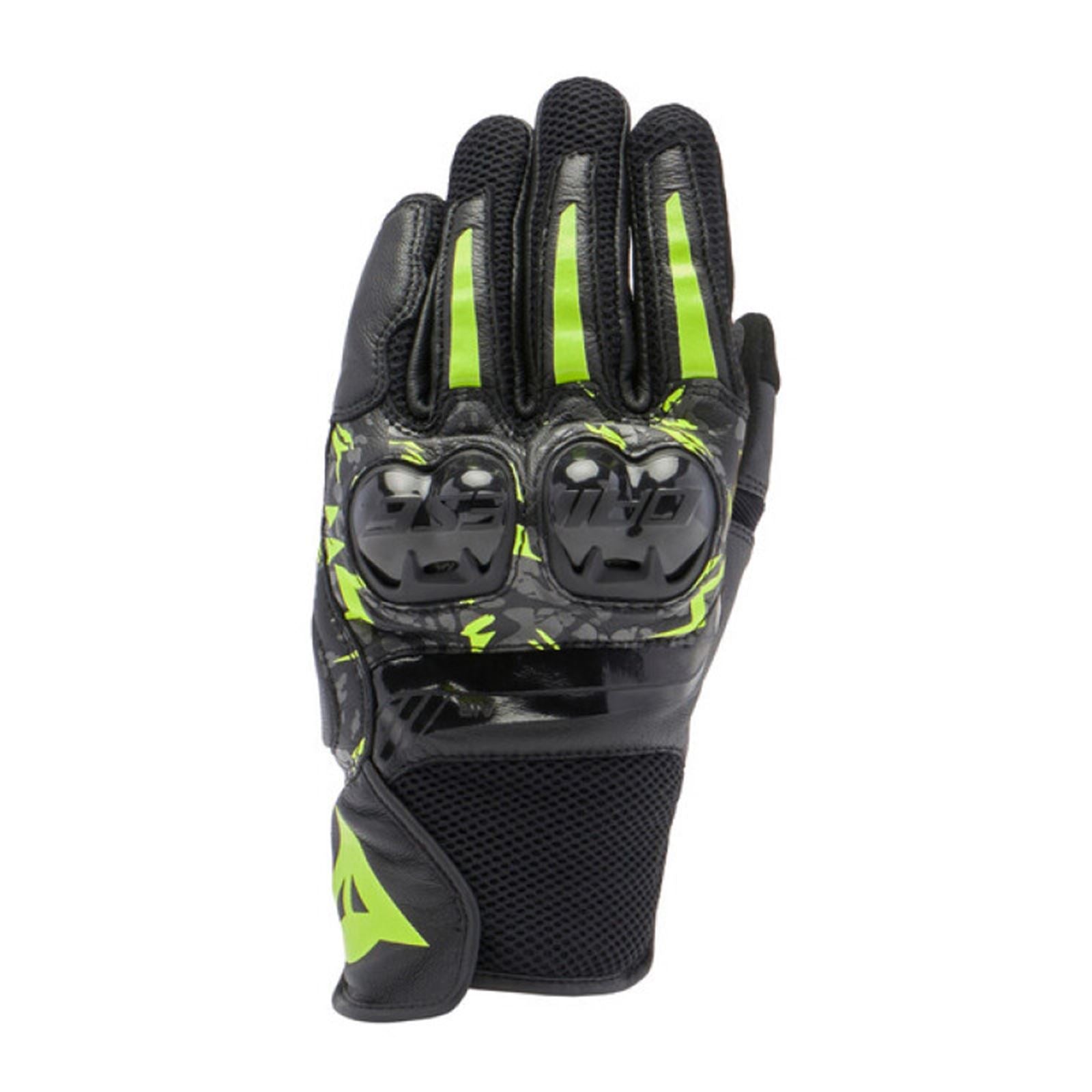 Dainese Mig 3 Unisex Leather Gloves - Black/Anthracite/Yellow Fluo_1522808