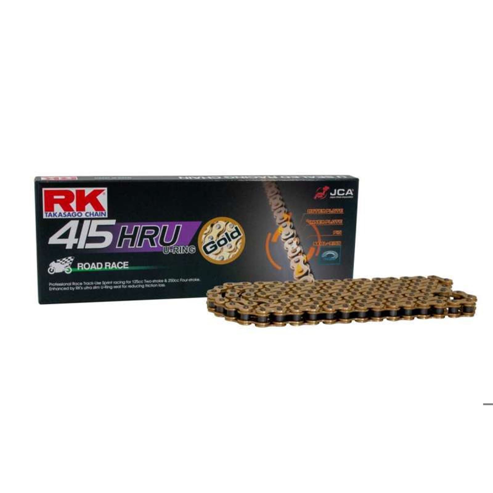 RK Chain GB415HRU-120L U-Ring - Gold [MPN: GB415HRU-120]_1782664