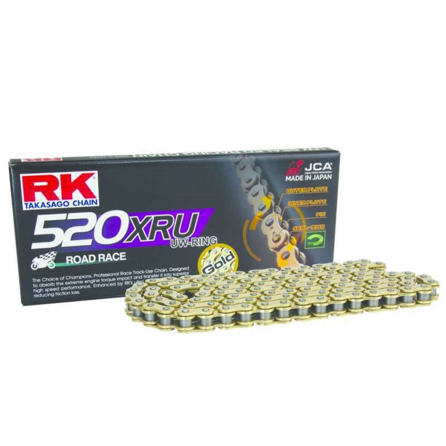 RK Chain GB520XRU-100FT U-Ring - Gold [MPN: GB520XRU-100FT]_1782668