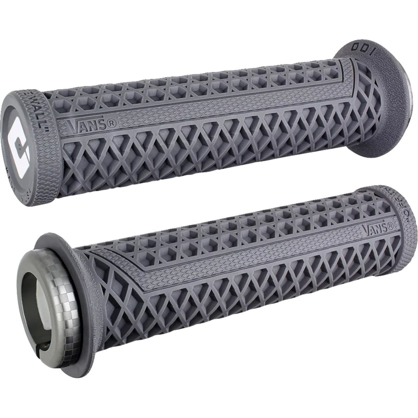 ODI Vans V2.1 Grips - White/Graphite/Gray, Lock-On [MPN: D33VNH-G]_1707174