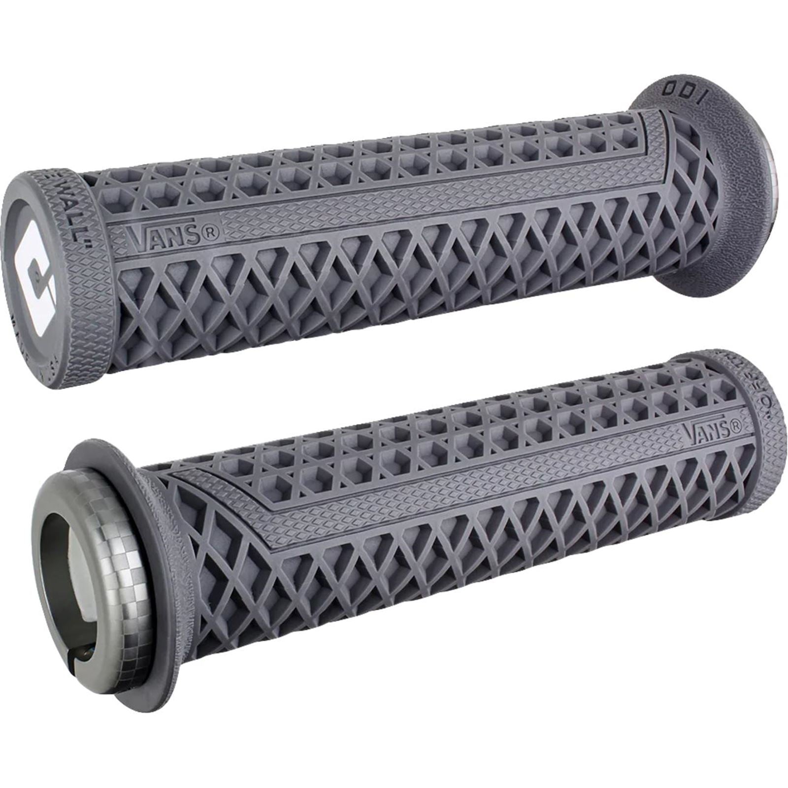 ODI Vans V2.1 Grips - White/Graphite/Gray, Lock-On [MPN: D33VNH-G]_1707174