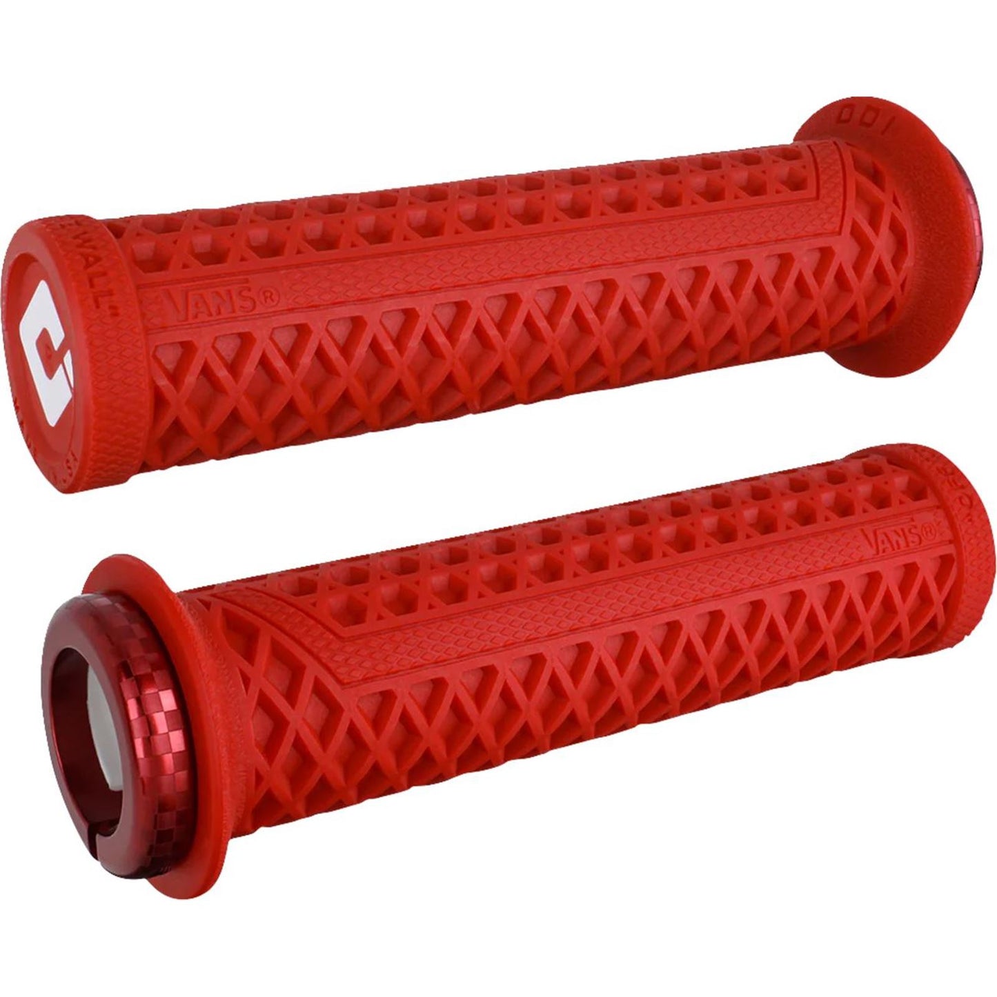ODI Vans V2.1 Grips - White/Red/Red, Lock-On [MPN: D33VNR-R]_1707151
