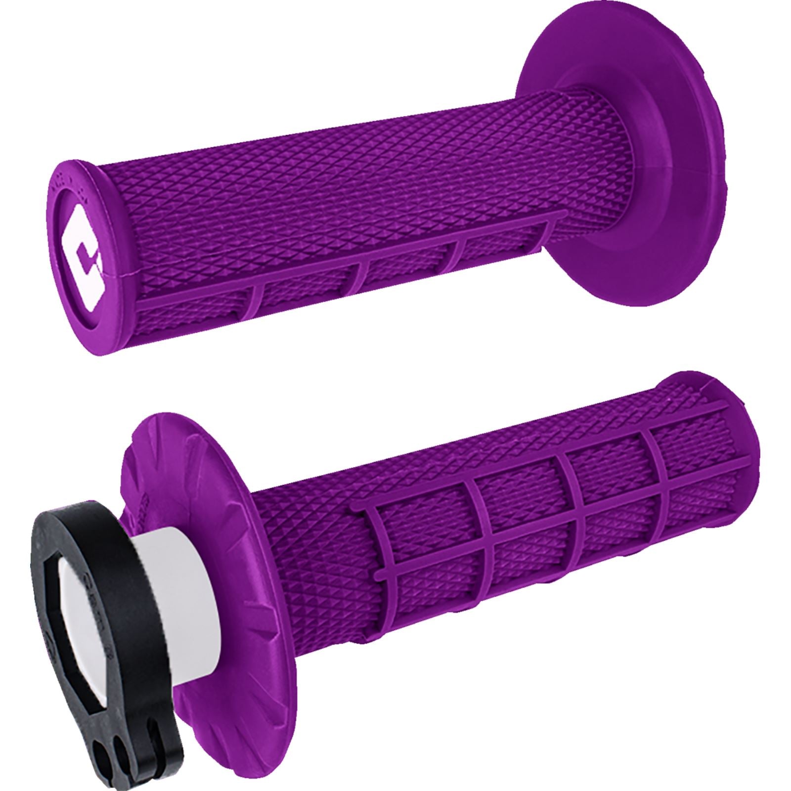 ODI MX V2 Lock-On - Half Waffle Grips - Purple [MPN: H36HWPR]_1494149