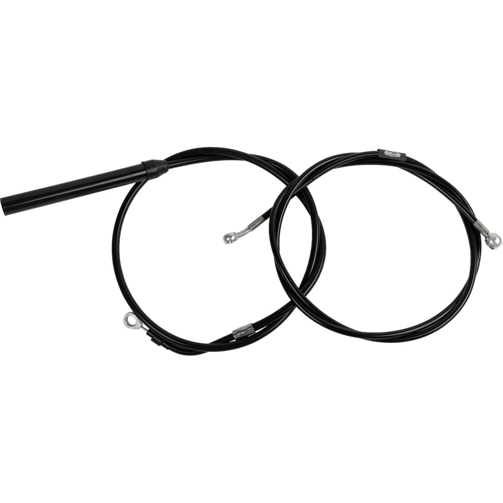 LA Choppers Cable/Brake Line Kit - Stock Ape Hanger Handlebars Black Vinyl [MPN: LA-8062KT-08B]_1707162