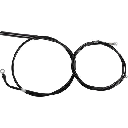 LA Choppers Cable/Brake Line Kit - 18" - 20" Ape Hanger Handlebars Black Vinyl [MPN: LA-8062KT-19B]_1707165