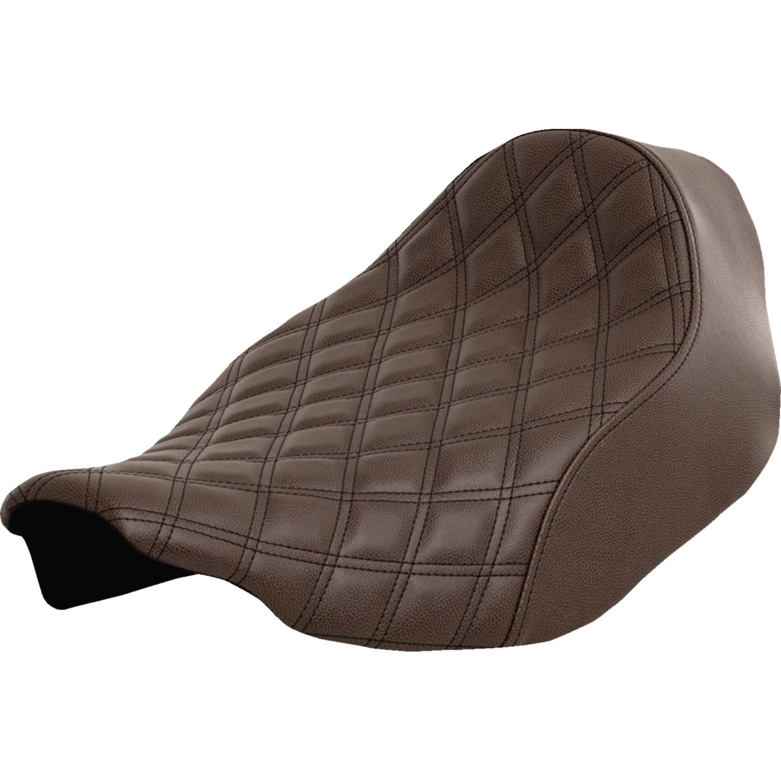 Saddlemen Renegade Solo Seat - Lattice Stitched - Brown - FLT/FLH '23-'24 823-07-002BLS_1469941