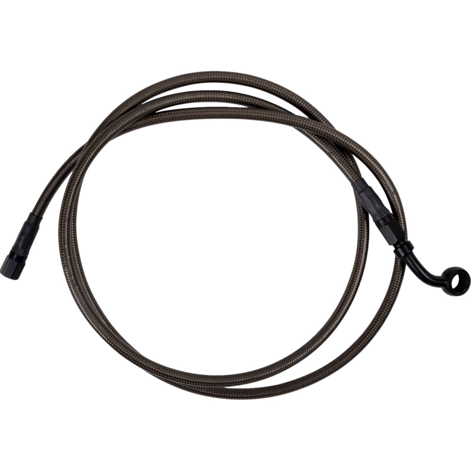 Barnett Performance Brake Line - Upper - Carbon Coat w/ Black Fittings - +8" [MPN: 254-30-51133-8]_1470028