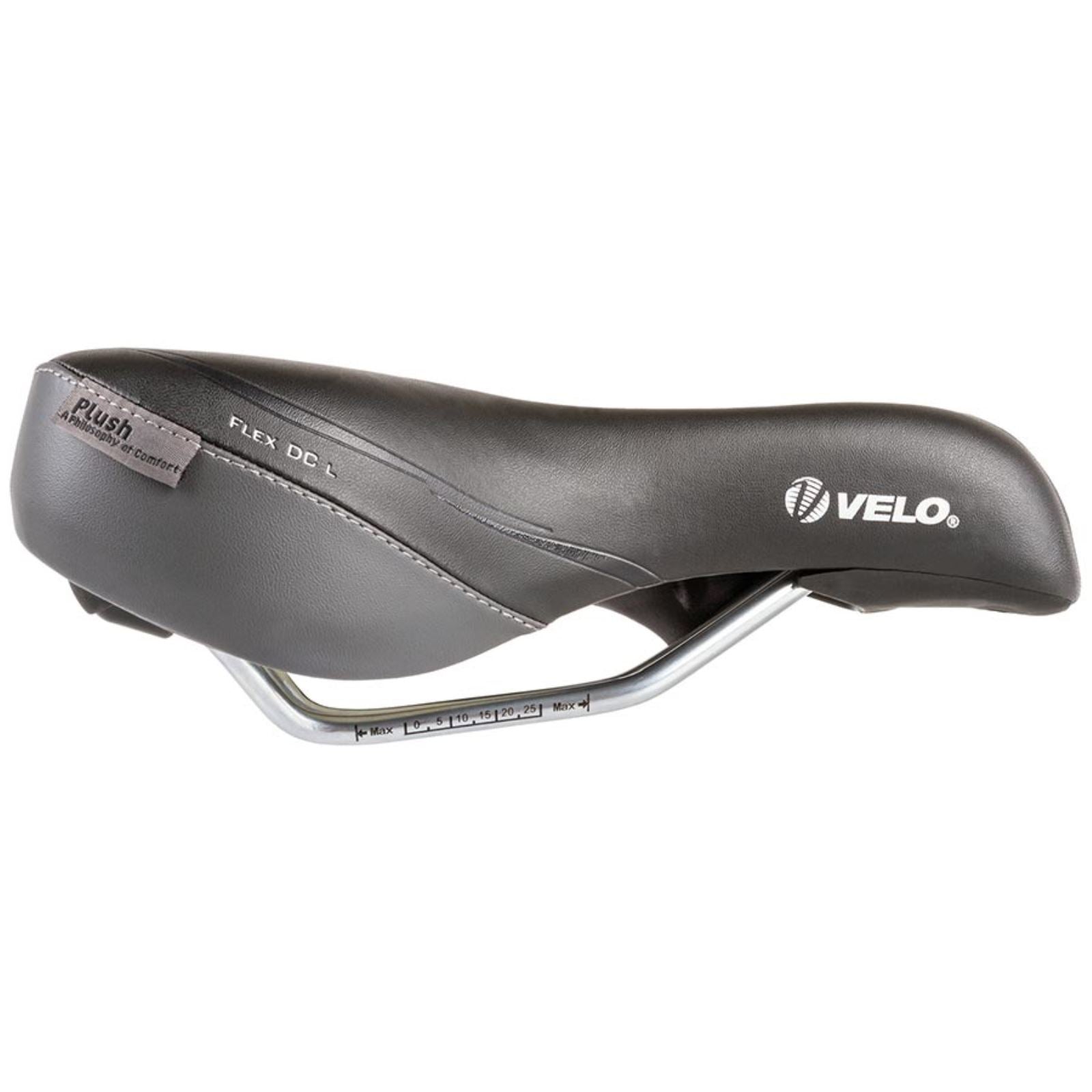 Velo Flex DC Touring Saddle 242 x 151mm Women 386g Black [MPN: 250176]_1470325