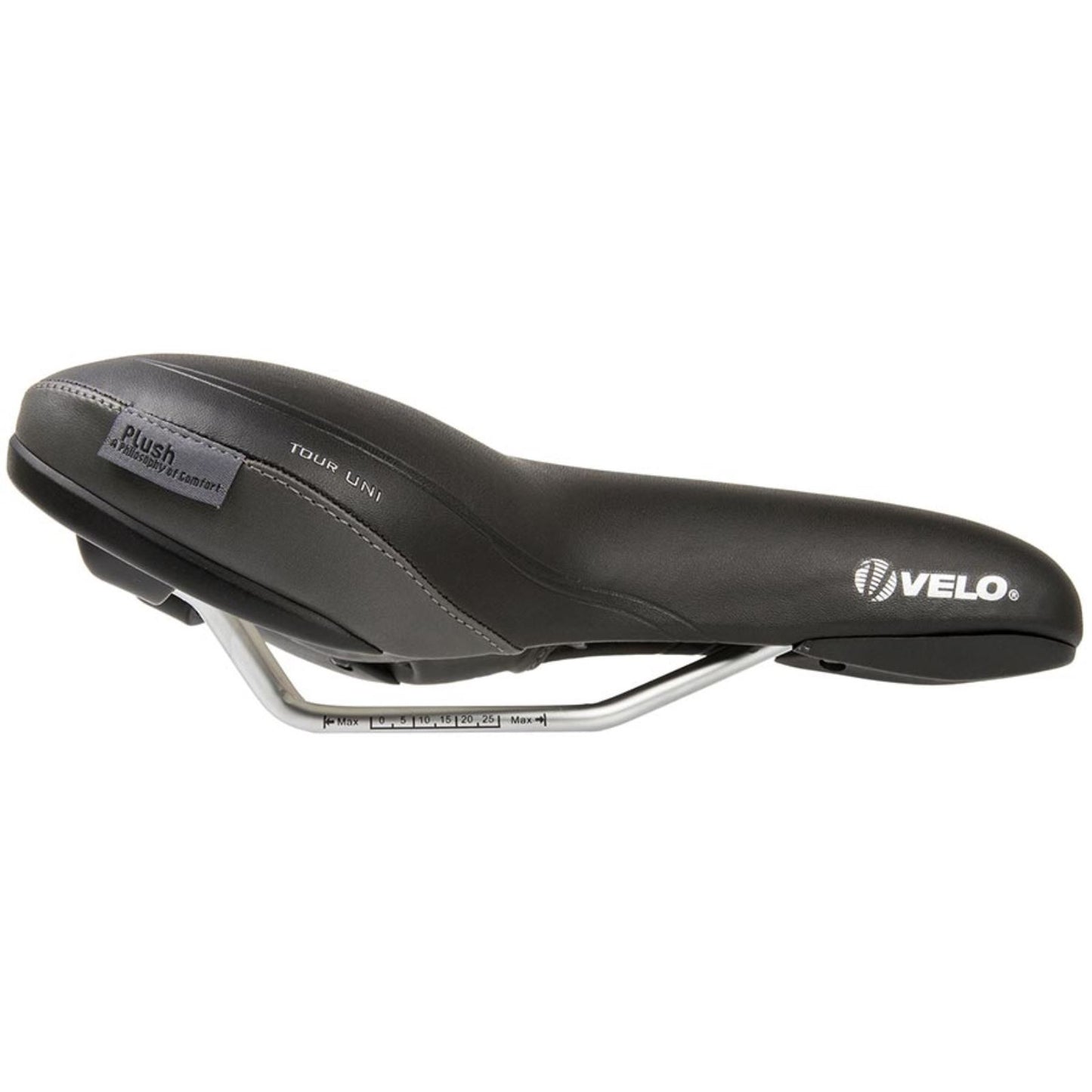 Velo Tour Uni Comfort Saddle 261 x 171mm 398g - Black [MPN: 250190]_1470290