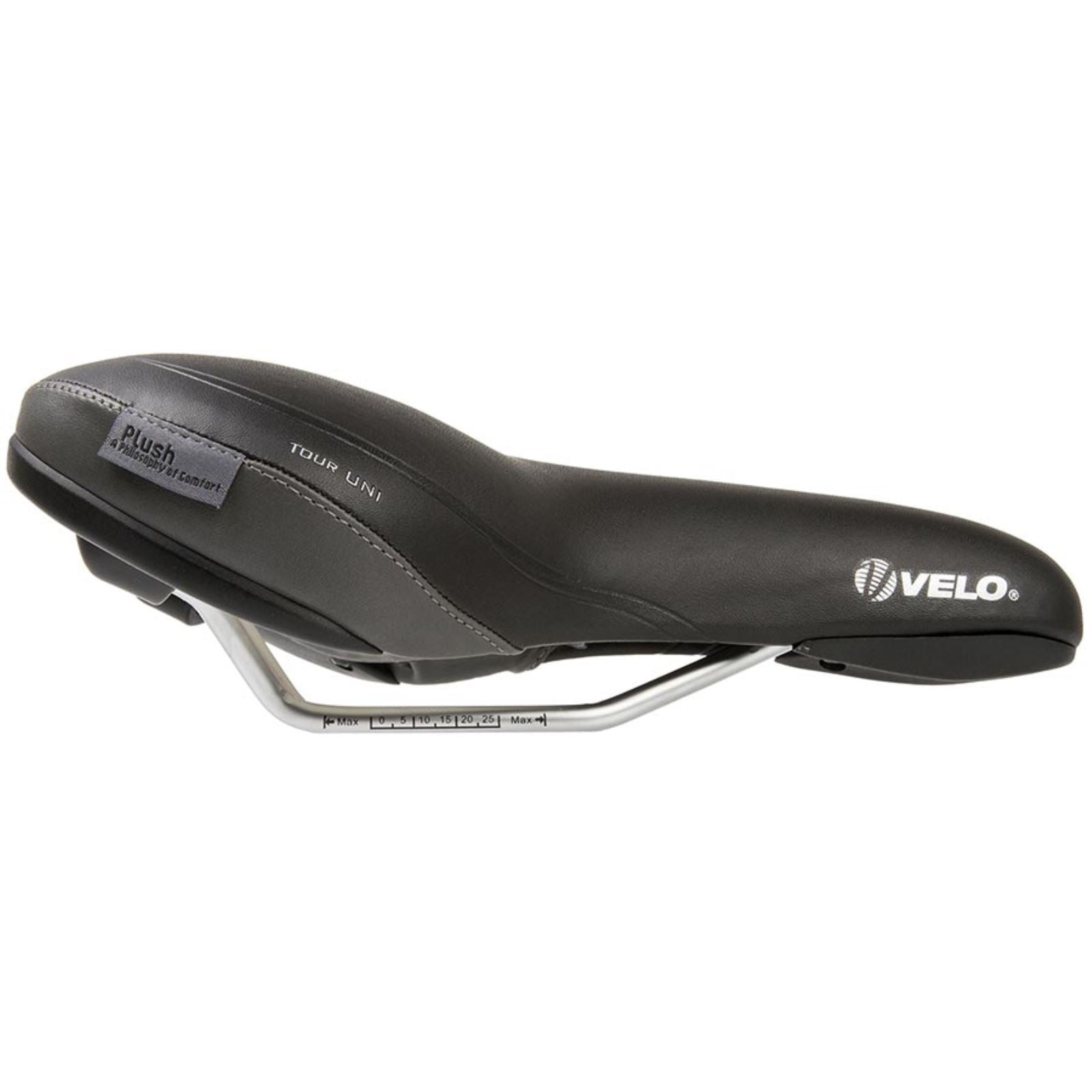 Velo Tour Uni Comfort Saddle 261 x 171mm 398g - Black [MPN: 250190]_1470290