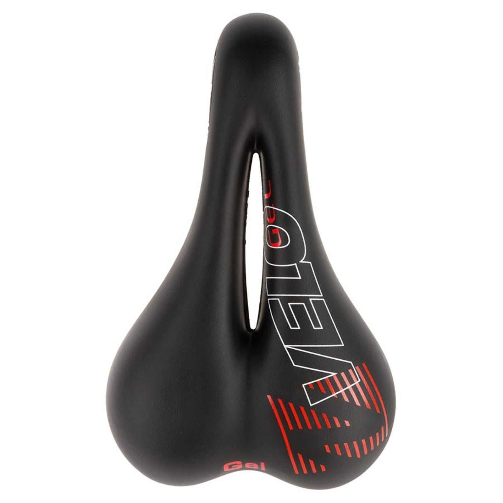Velo Plush Gel D1 Saddle 267 x 168mm 478g - Black [MPN: 250242]_1470377