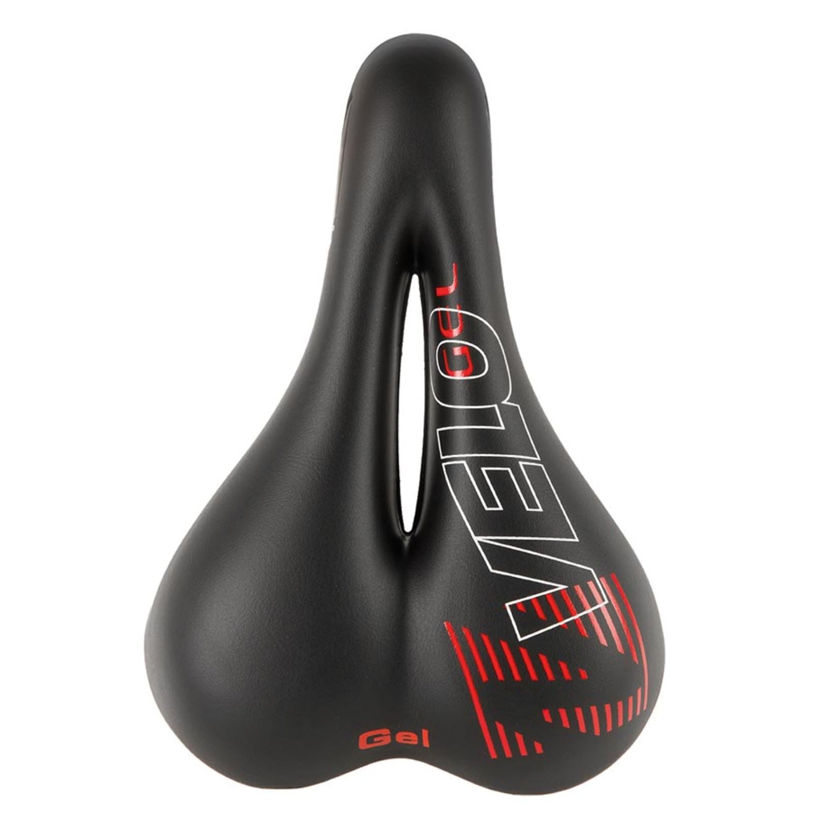 Velo Plush Gel D1 Saddle 254 x 173mm 452g - Black [MPN: 250243]_1470380