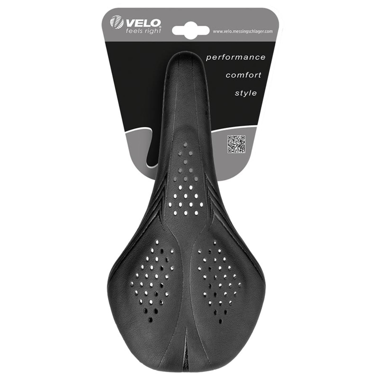Velo Airthru Gel Racing Saddle 273 x 141mm - 268g - Black [MPN: 250274]_1470349