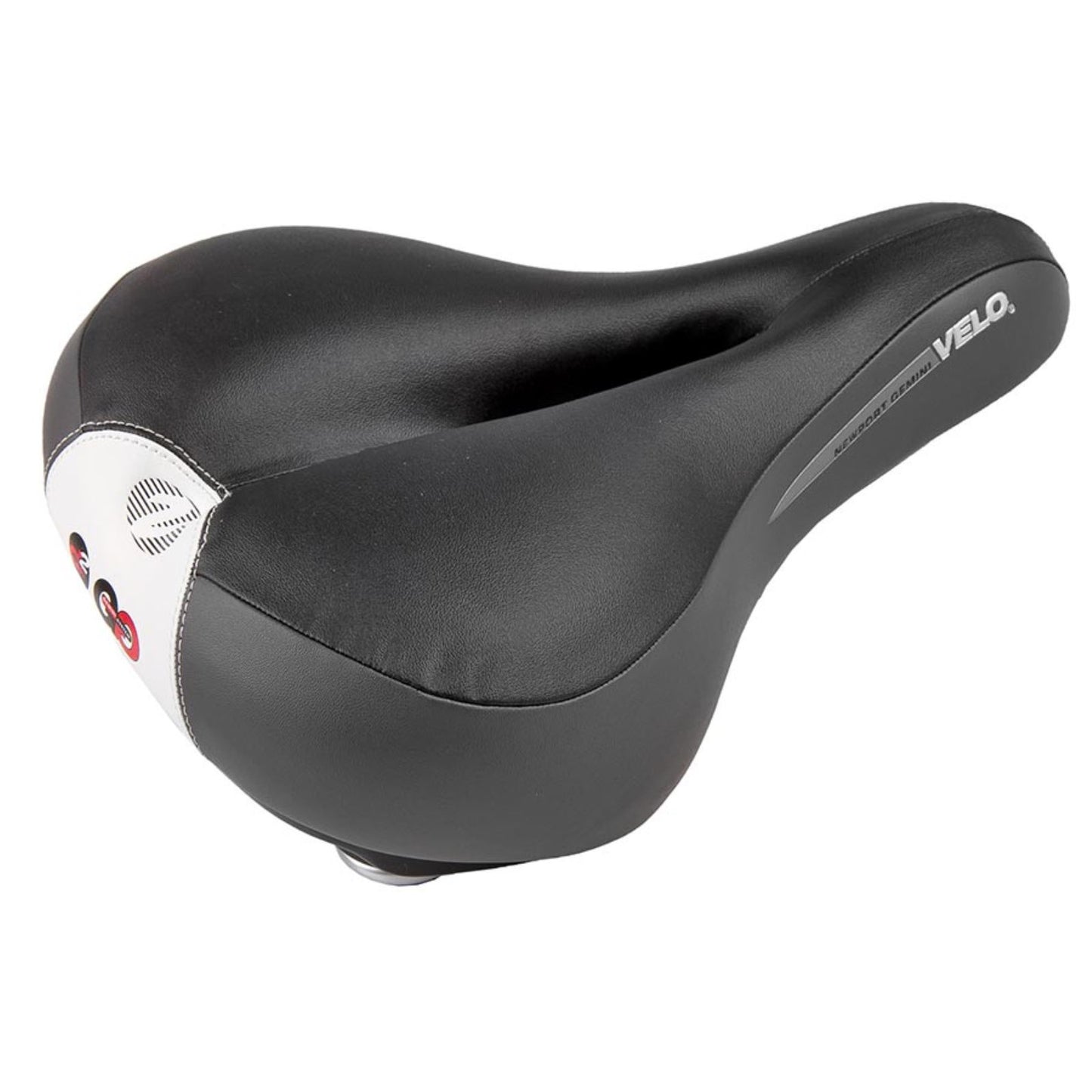 Velo Newport Gemini Saddle 270 x 211mm 858g - Black [MPN: 250349]_1470429