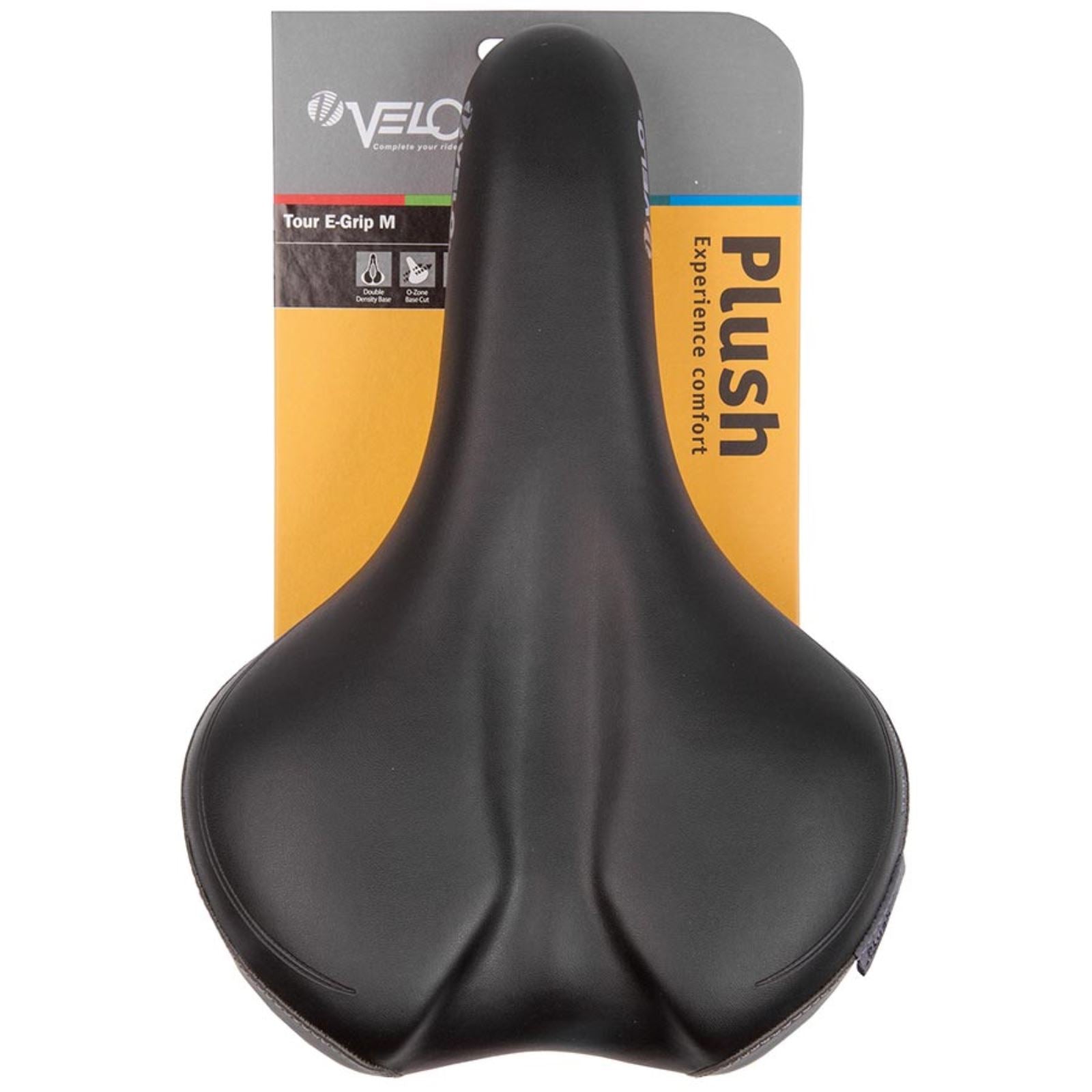 Velo Tour E-Grip Saddle 287 x 190mm 504g - Black [MPN: 250365]_1470396