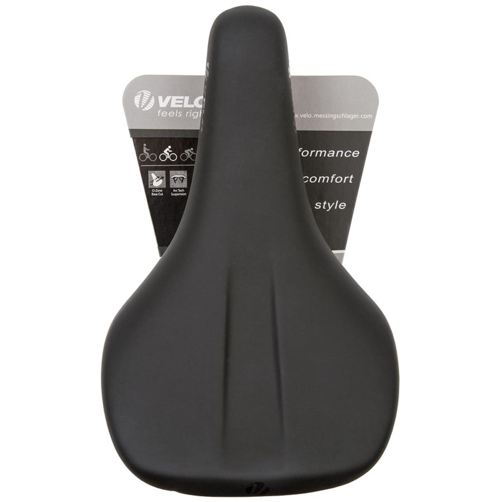 Velo Tour Base Saddle 267 x 167mm 418g - Black [MPN: 250539]_1470527