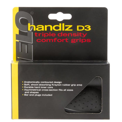 Velo Handlz D3 Ergo Grips - 130mm - Black [MPN: 410374]_1470623