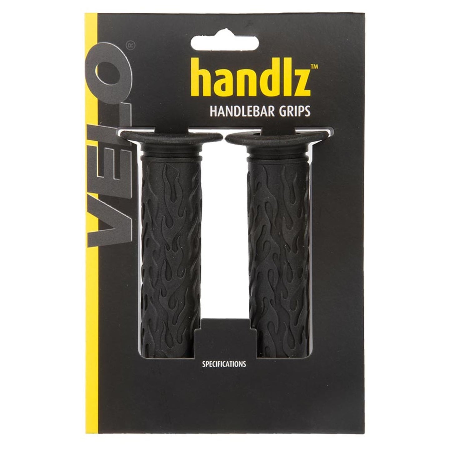 Velo Handlz Flames Grips - 135mm - Black [MPN: 411210]_1470593