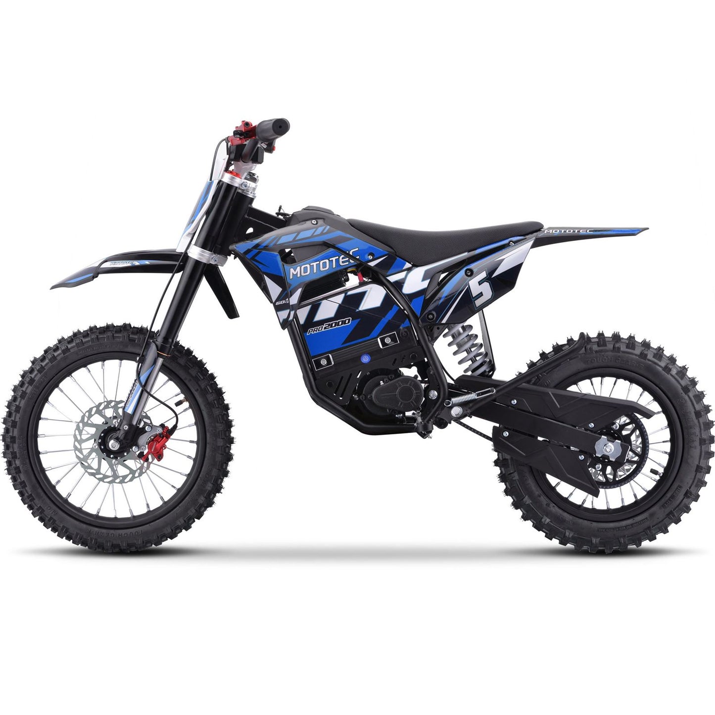 MotoTec USA 60v Pro Electric Dirt Bike 2000w Lithium - Blue MT-Dirt-Pro-2000_Blue_1534953