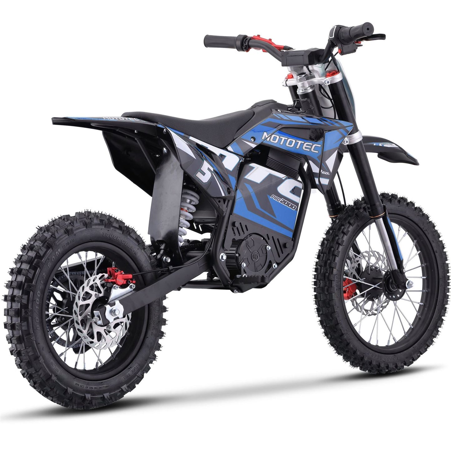 MotoTec USA 60v Pro Electric Dirt Bike 2000w Lithium - Blue MT-Dirt-Pro-2000_Blue_1534954