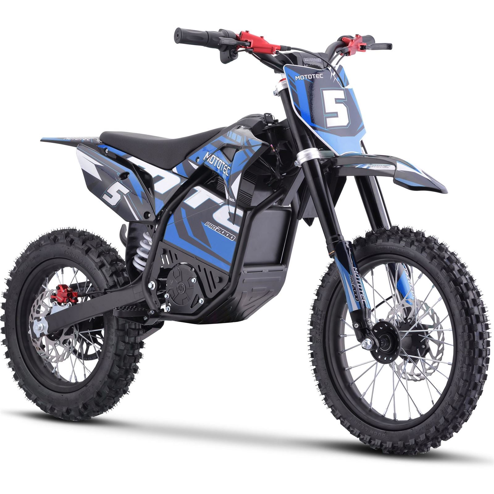 MotoTec USA 60v Pro Electric Dirt Bike 2000w Lithium - Blue MT-Dirt-Pro-2000_Blue_1534956